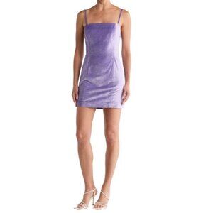 Rag & Bone Women's Juliette Velvet Dress Size 12 Violet Spaghetti Strap $450